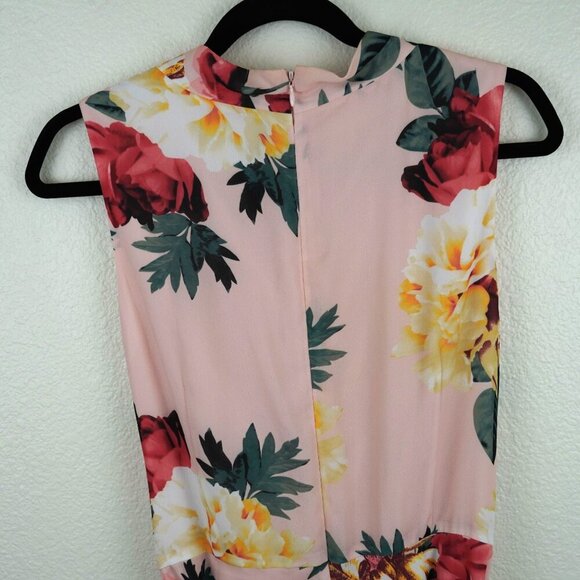 Tahari Arthur S. Levine Petite Floral Midi Dress 12P - Sleeveless, Fit & Flare - Picture 8 of 11